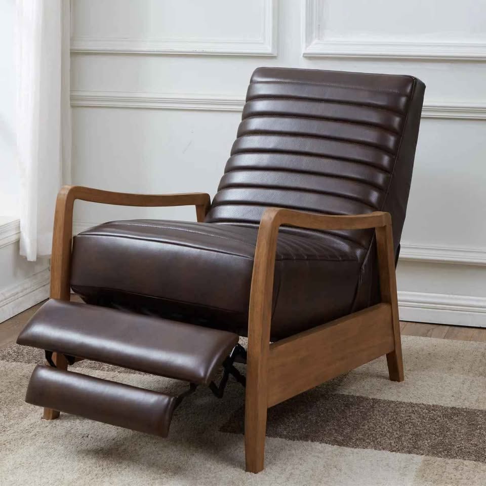 Henrik Leather Pushback Recliner - Image 4