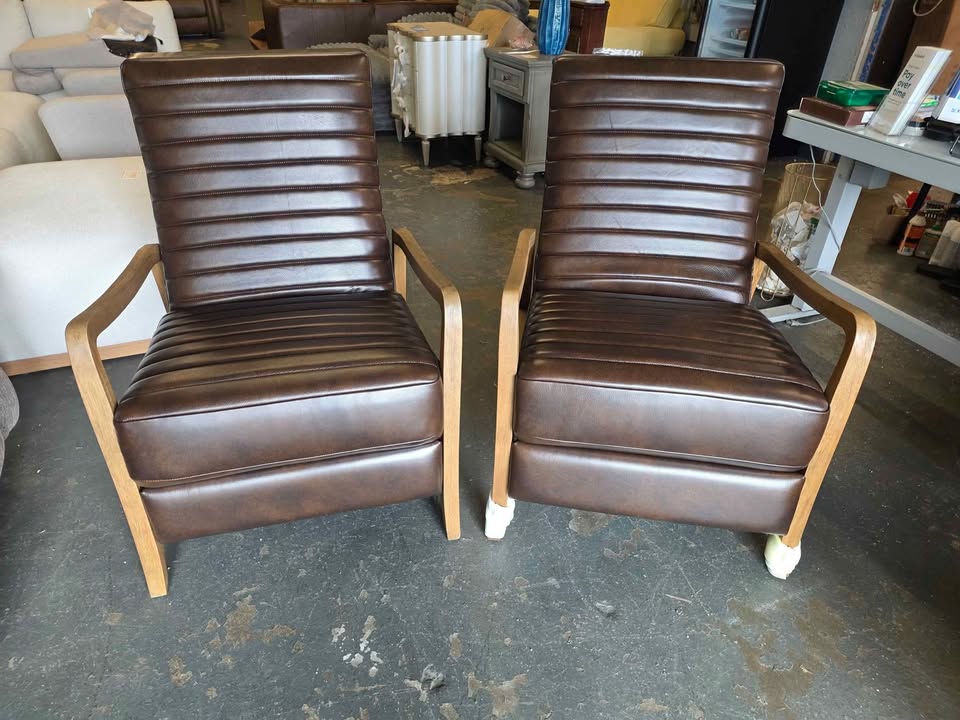 Henrik Leather Pushback Recliner - Image 7