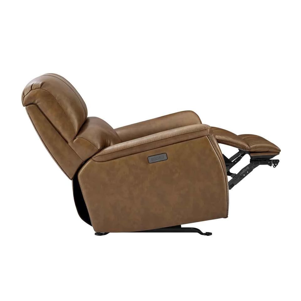 Barcalounger Presley Leather Power Rocker Recliner with Power Headrest - Image 4