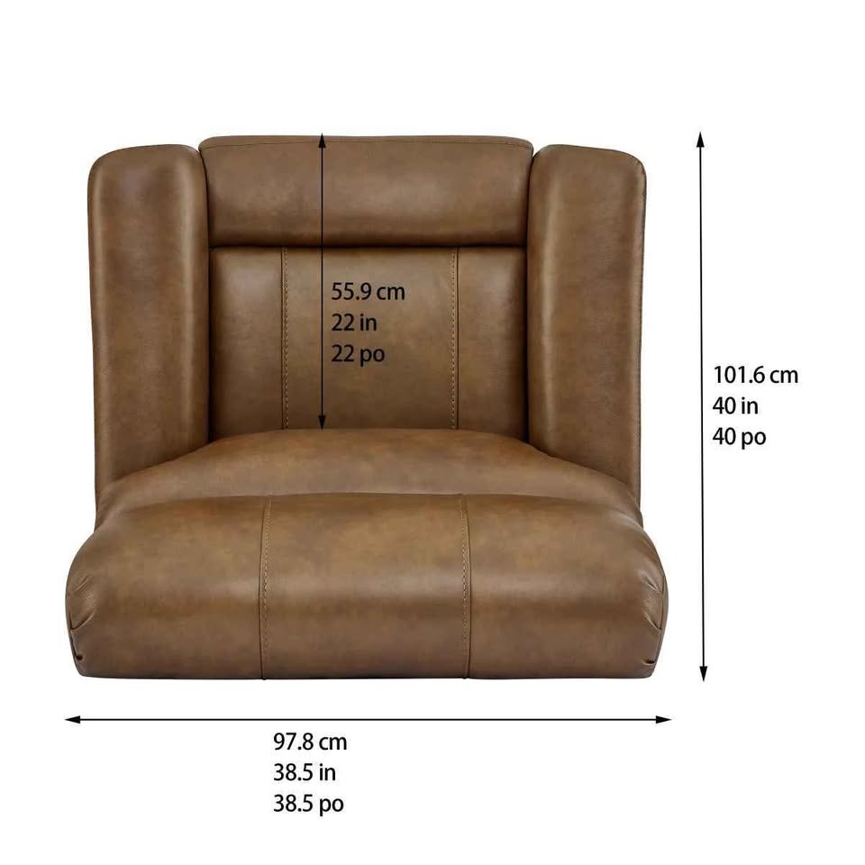 Barcalounger Presley Leather Power Rocker Recliner with Power Headrest - Image 6
