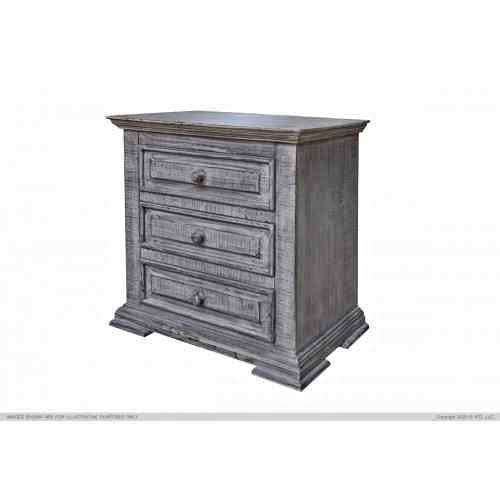IFD Terra 3 Drawer Nightstand in Gray ( IFD1041NTS )