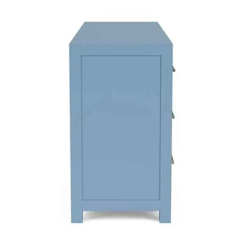 30735 Riverside Furniture Rosalie 66 Inch 6-drawer Dresser-blue - Image 2