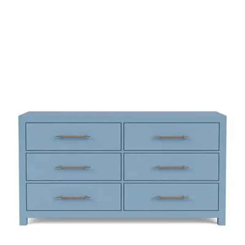 30735 Riverside Furniture Rosalie 66 Inch 6-drawer Dresser-blue - Image 4
