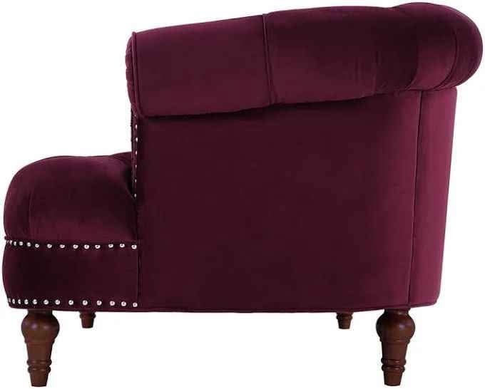 Joannes Velvet Rolled Arm Chesterfield - Image 8