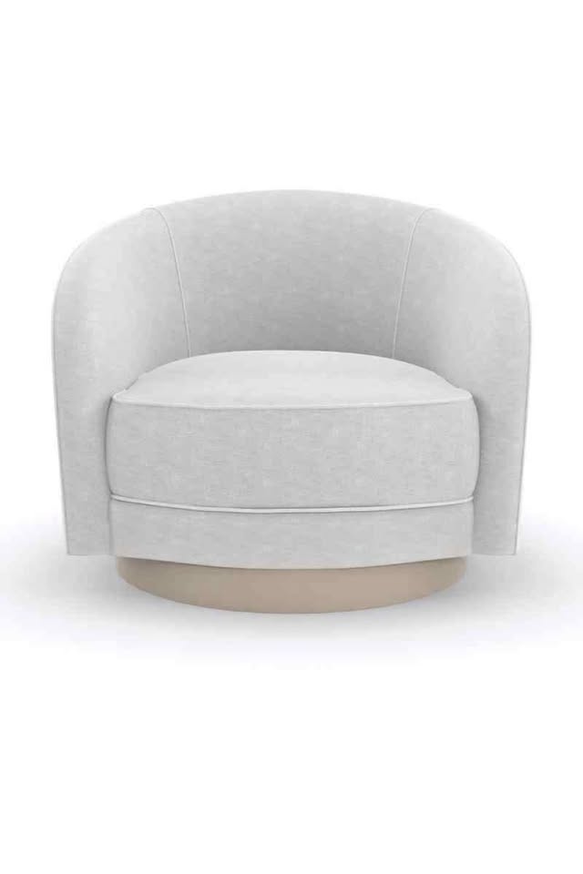 Caracole Upholstery Ahead of the Curve Chair in Matte Pearl UPH-421-031-A