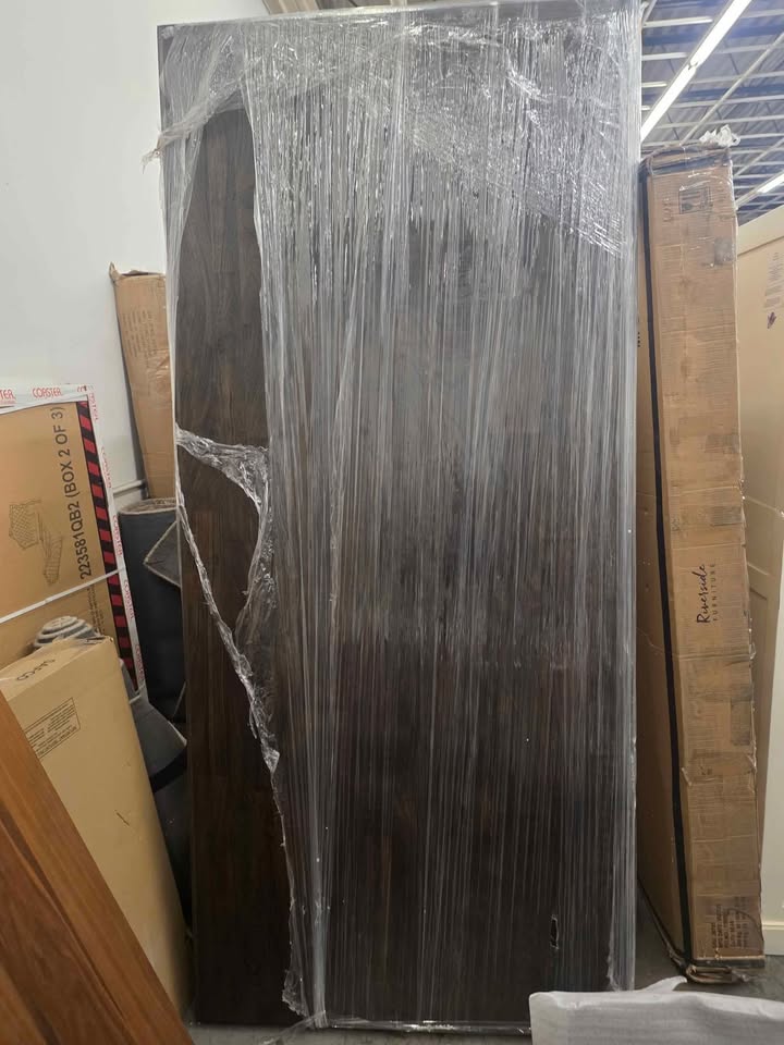 Mango Solid Wood Dining Table ( Retails $2700.00 ) Vintage Brown - Image 10