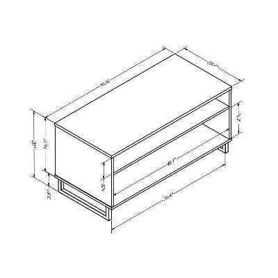 Mixed Material Coffee Table Gray - Room Essentials - Image 2