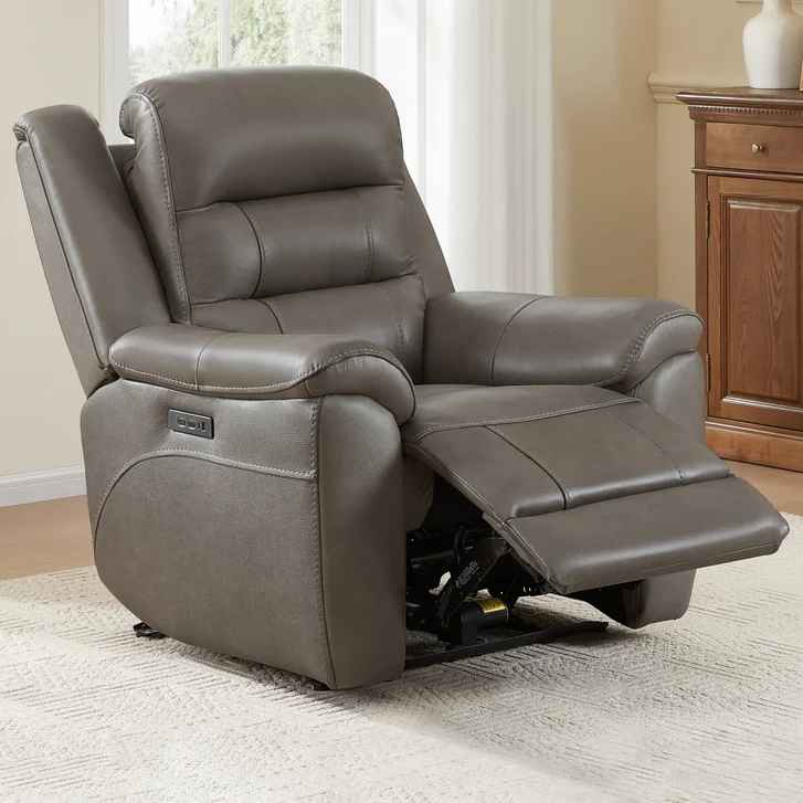 Mason Leather Power Recliner with Power Headres - Image 3