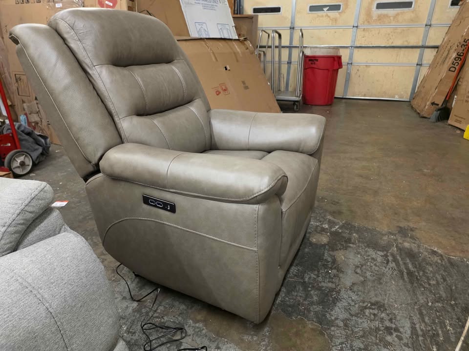 Mason Leather Power Recliner with Power Headres - Image 9
