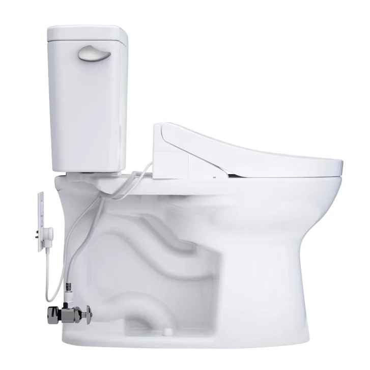 TOTO Drake 2-piece Elongated Toilet with C5 Washlet Bidet Seat - Image 6
