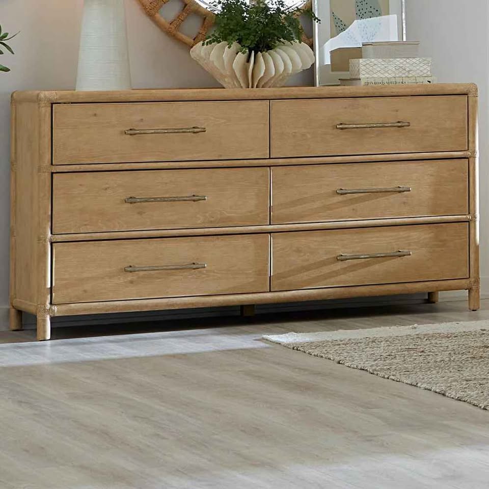 Hooker Furniture Retreat 6-Drawer Dresser in Dune ( Retails $3500.00 ) - Image 2
