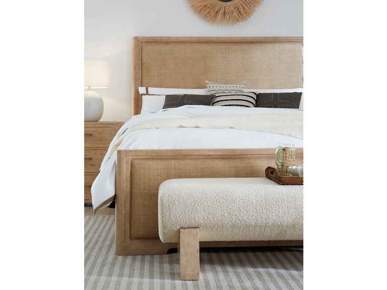 Retreat King Cane Panel Bed - Modern Zen & Island Oasis Fusion with Durable Wood Craftsmanship - Image 4