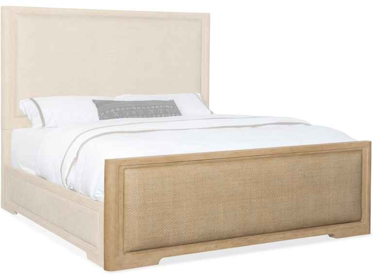 Retreat King Cane Panel Bed - Modern Zen & Island Oasis Fusion with Durable Wood Craftsmanship - Image 5