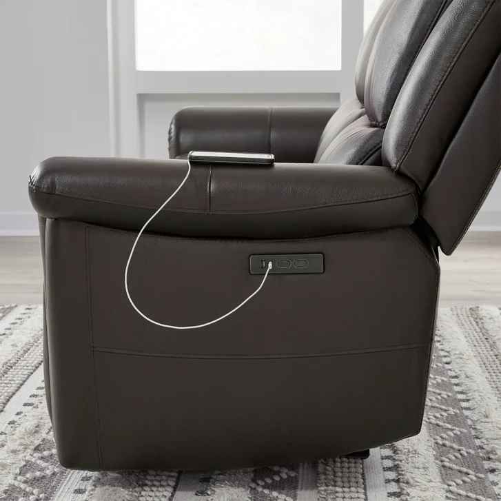Alba Leather Power Reclining Sofa with Power Headrests - Image 5