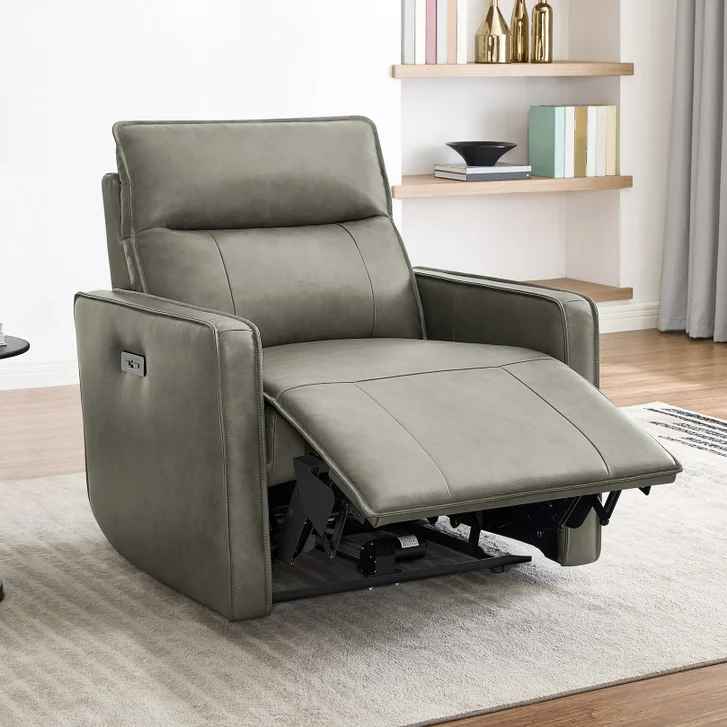 Henredon Keira Leather Zero Gravity Recliner - Image 3