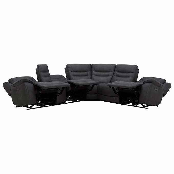 Kelsee Fabric Power Reclining Sectional with Power Headrests - Image 4