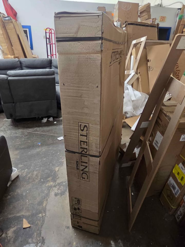 Sterling Ensemble Alcove 60 in. x 30 in. x 55 in. Fixed 3-Piece Direct-to-Stud Tub Surround in White - Image 5