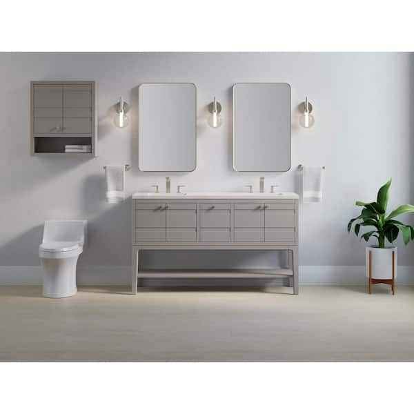 Helst 60" Double Sink Freestanding Bath Vanity in Mohair Grey with Quartz - Image 5