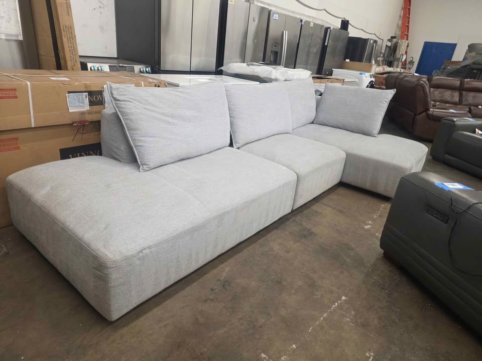 Macon 3-piece Fabric Modular Sectional - Image 2