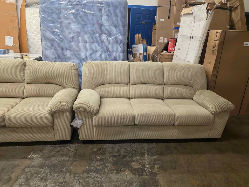 Ashley Furniture Simplejoy Sofa - Sand - Image 8