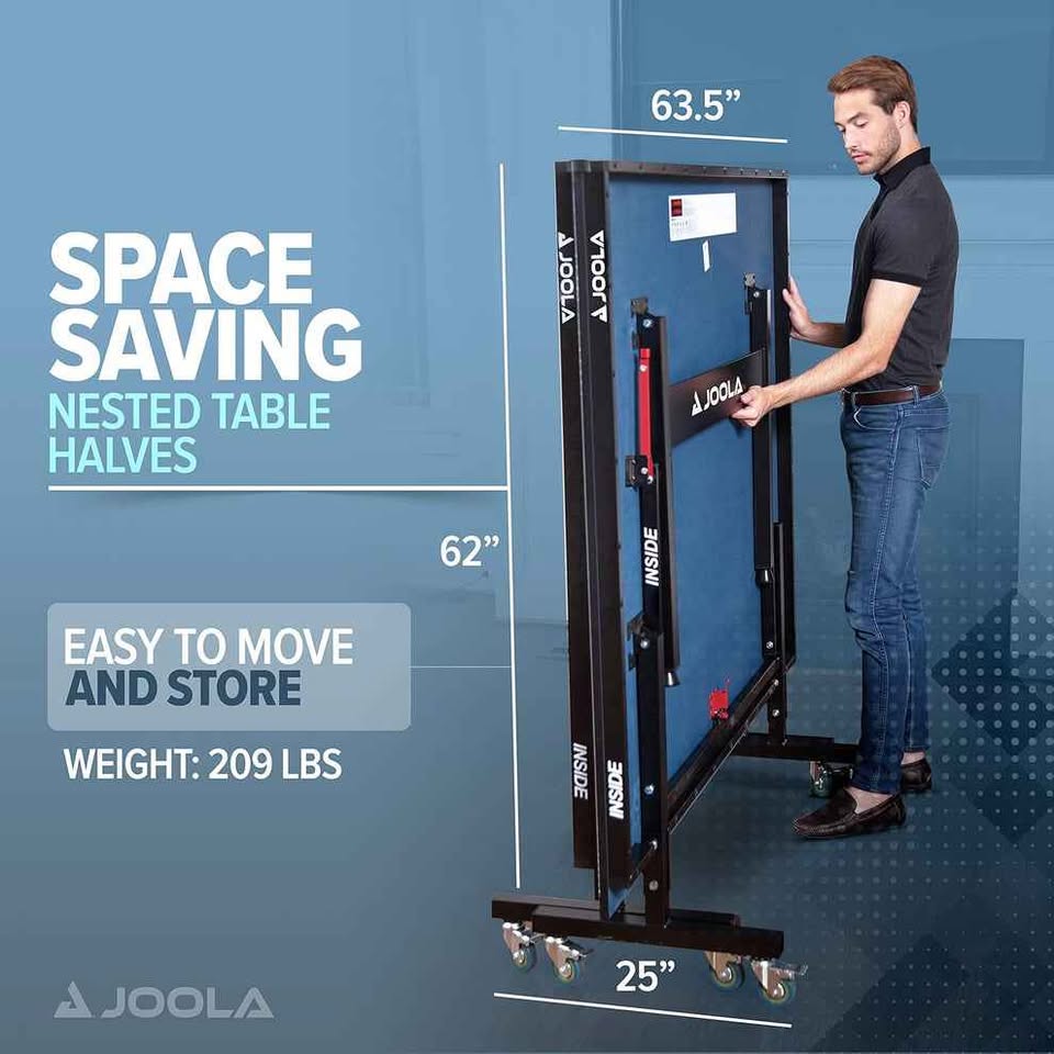 JOOLA Inside Professional MDF Indoor Ping Pong Table with Quick Clamp Table Tennis - Image 3