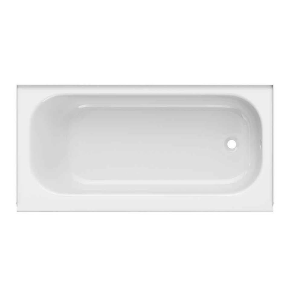 PROFLO 60 in. x 30 in. Soaker Alcove Bathtub with Right Drain in White - Image 3