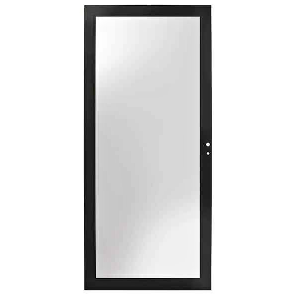 Andersen 3000 Series 36 in. x 80 in. Black Right-Hand Full View Interchangeable Aluminum Storm Door