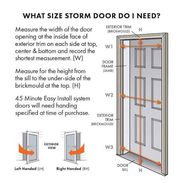 Andersen 3000 Series 36 in. x 80 in. Black Right-Hand Full View Interchangeable Aluminum Storm Door - Image 5