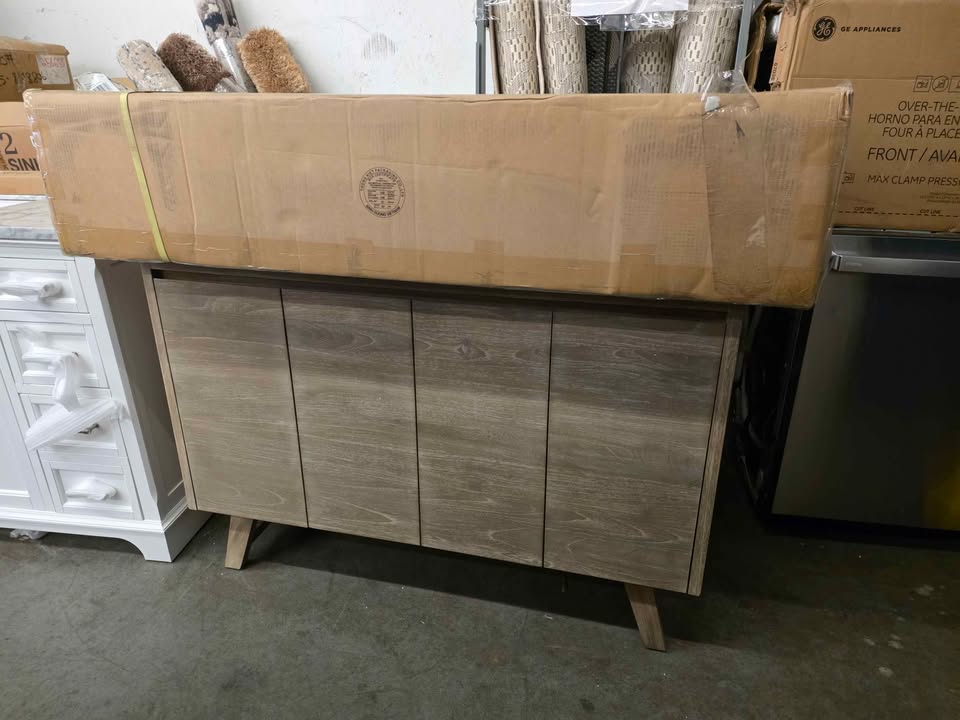 Coventry 48 in. Single Sink Bathroom Vanity - Grey Teak ( Retails $2300.00 ) - Image 7