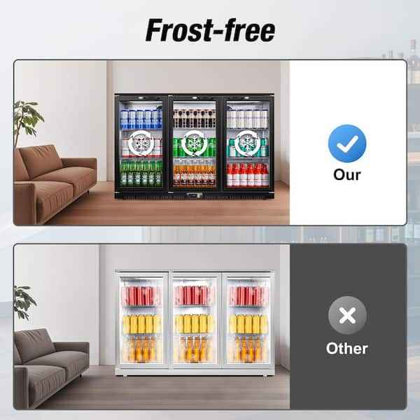 Back Bar Cooler 53.1" 12 cu. ft. Commercial Counter Height Refrigerator with Auto-Defrost in Blk - Image 6