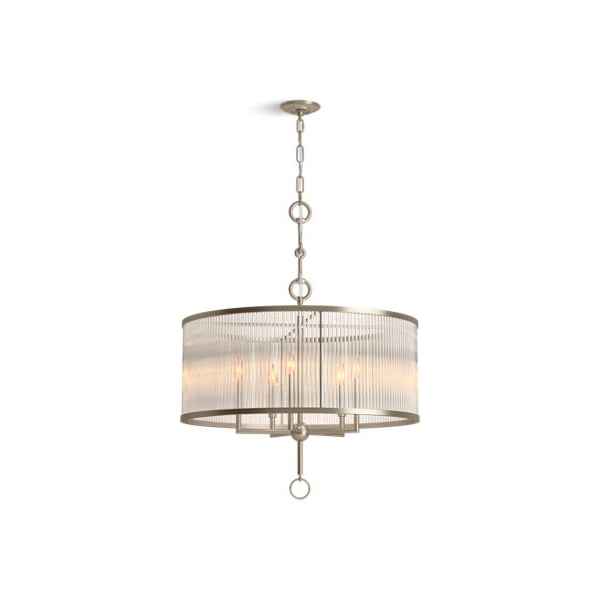 Kohler 27748-CH05-BVL Shaded Chandelier, (5) CFL Lamp, 120 VAC, Vibrant Brushed Bronze Housing - Image 2