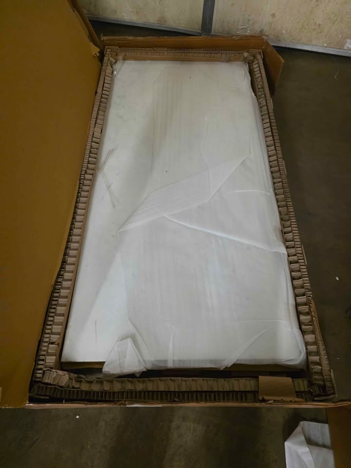 30" x 60" Sintered Stone Table Top in Carrera White Color ( Retails $2000.00 ) - Image 2