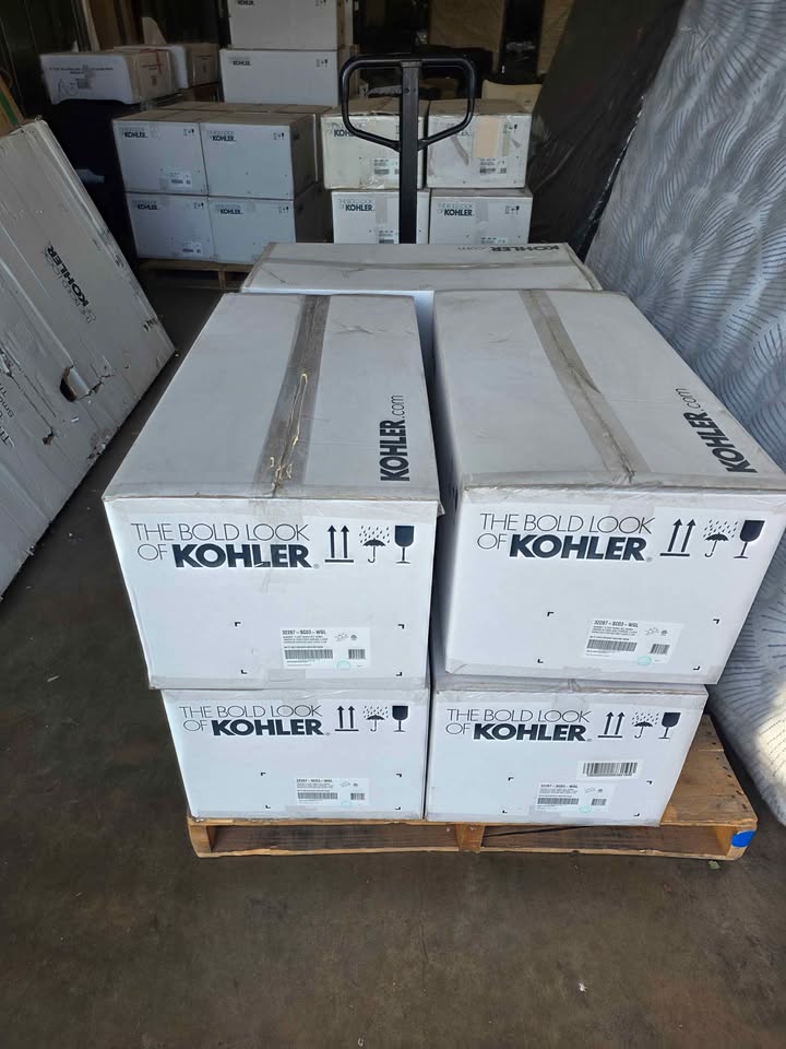 Kohler Hauksbee 3 Light Double Bell Sconce - White / Gold Trim - Image 3