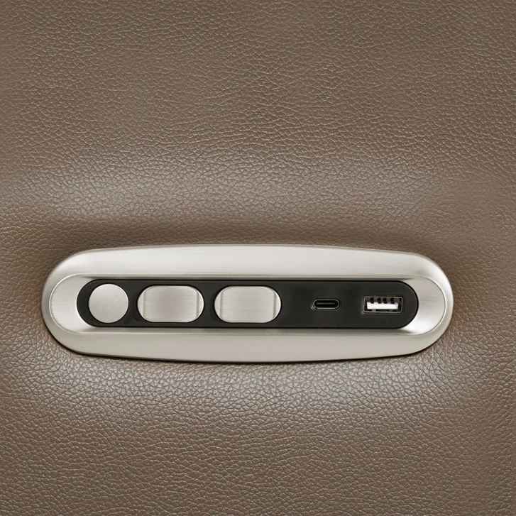 Malibu Leather Power Reclining Sofa with Power Headrests ( Retails $2900 ) - Image 7