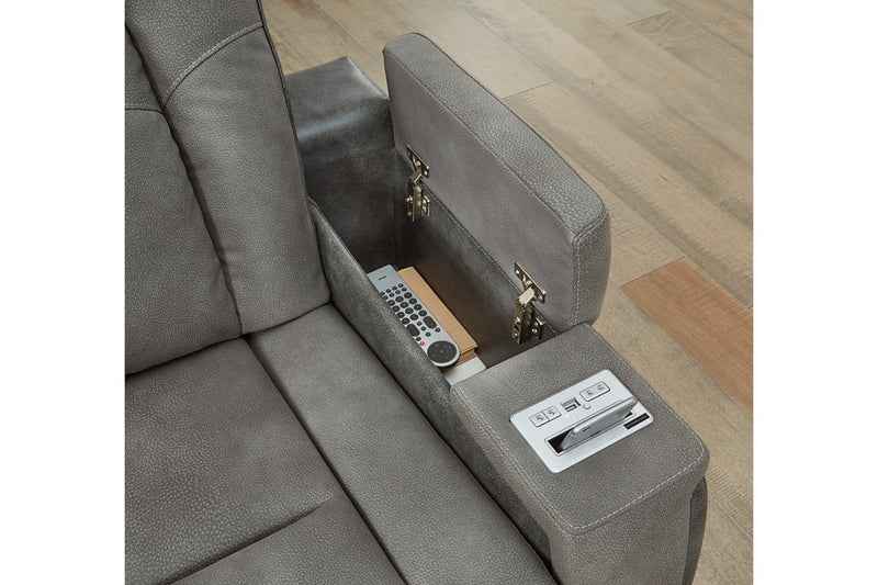 Next-Gen DuraPella Performance Fabric Dual Power Reclining Sofa - Image 5