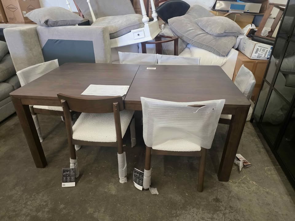 Utility 7-Piece Dining Table Set - Image 6