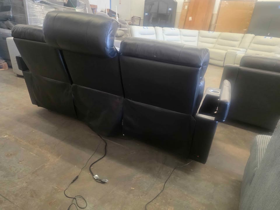 Zayne Leather Power Reclining Sofa with Power Headrests - Image 4