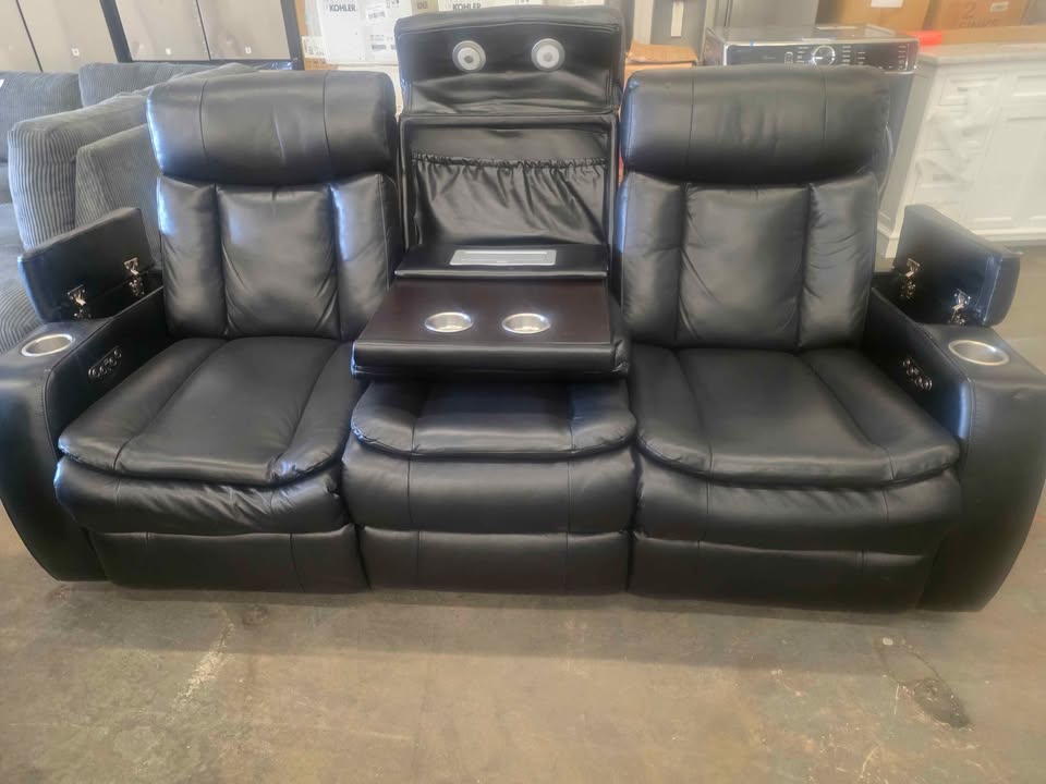 Zayne Leather Power Reclining Sofa with Power Headrests - Image 8