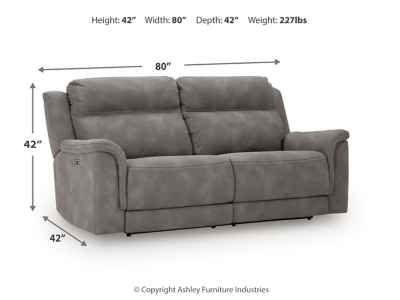 Next-Gen DuraPella Performance Fabric Dual Power Reclining Sofa - Image 5