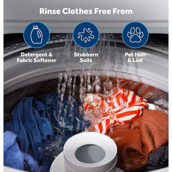 .3 cu. ft. Top Load Washer in White with Dual Action Agitator and Cold Plus, Sanitize with Oxi - Image 4