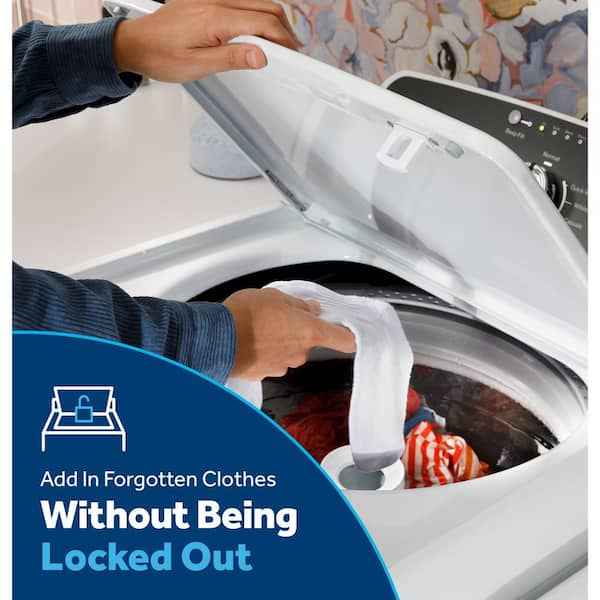 .3 cu. ft. Top Load Washer in White with Dual Action Agitator and Cold Plus, Sanitize with Oxi - Image 6