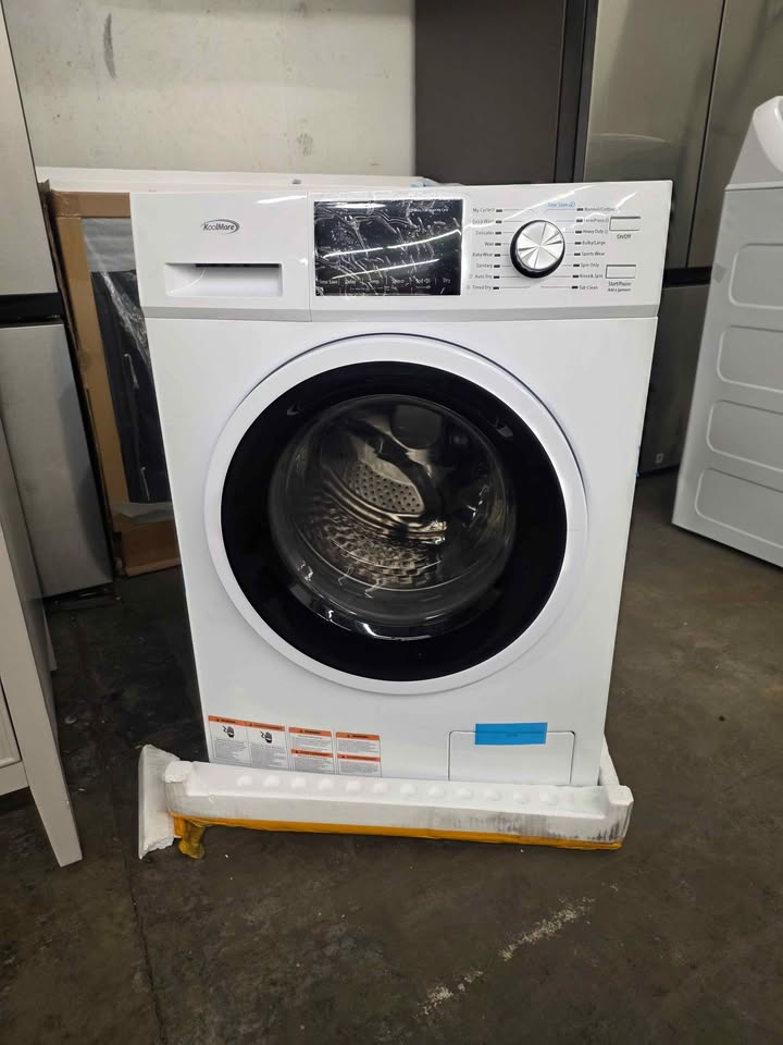 Koolmore FLC-3CWH 2.7 Cu. Ft. White Stainless Steel Drum All In One Washer and Dryer Combo - Image 7