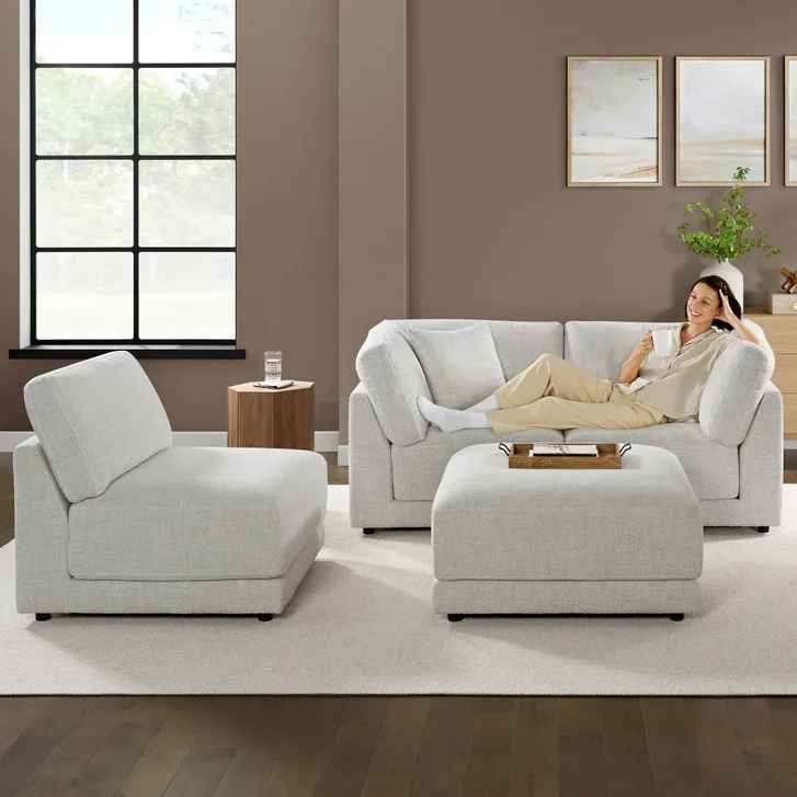 Dayna 4-piece Fabric Modular Sectional - Image 5