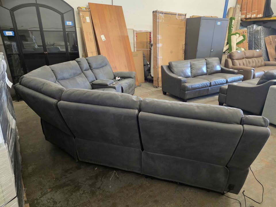 Zakary 6-piece Fabric Power Reclining Sectional With Power Headrests - Image 8