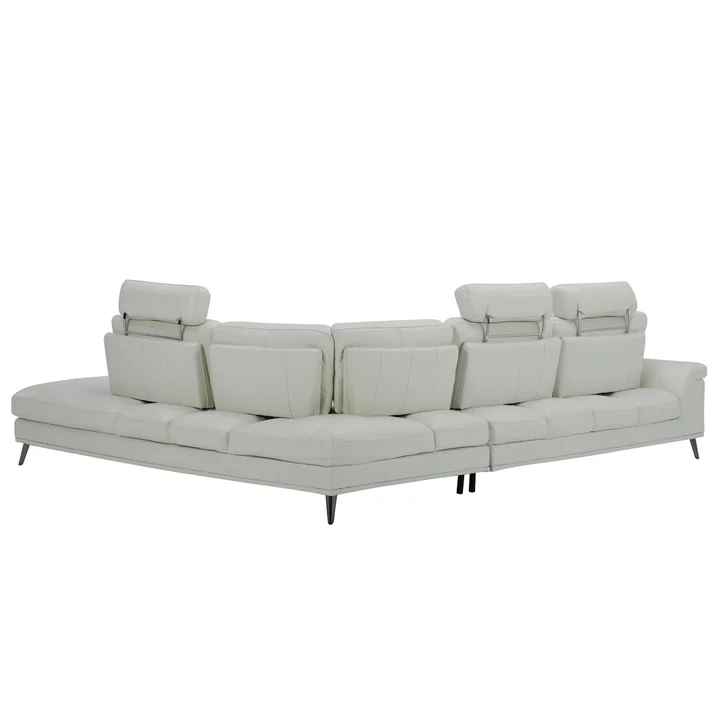 Cline 2-piece Leather Push Back Sectional ( Retails $3500 ) - Image 3