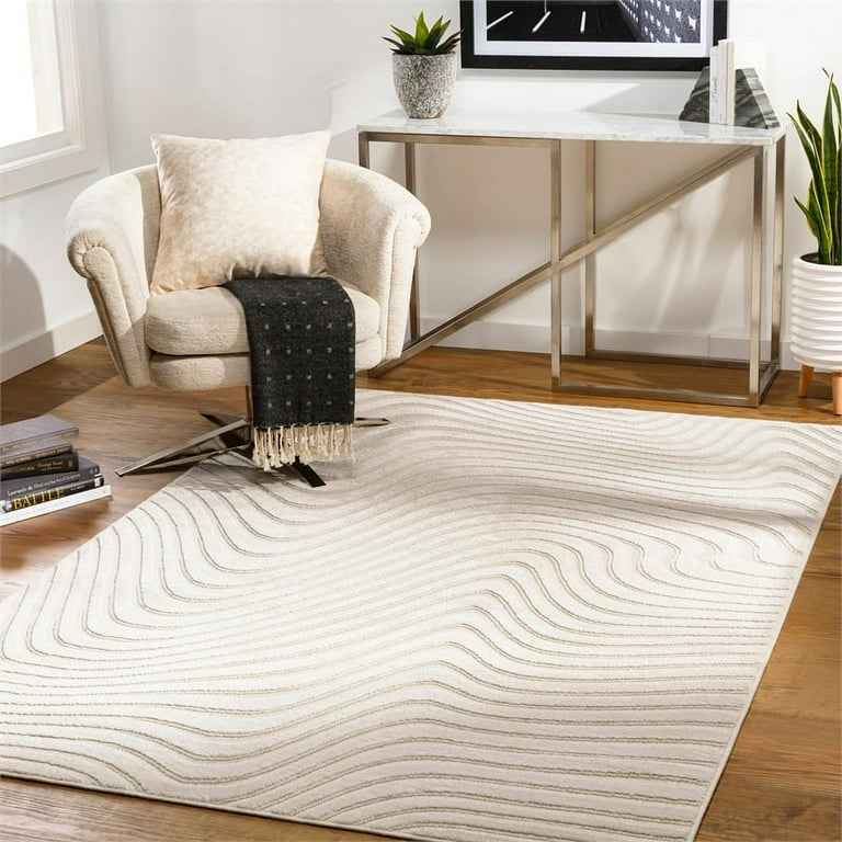 Surya Kingston KGS-2304 9.2" x12' Rectangle Modern Wool Rug in Light Beige/Cream ( Retails $1400 ) - Image 2