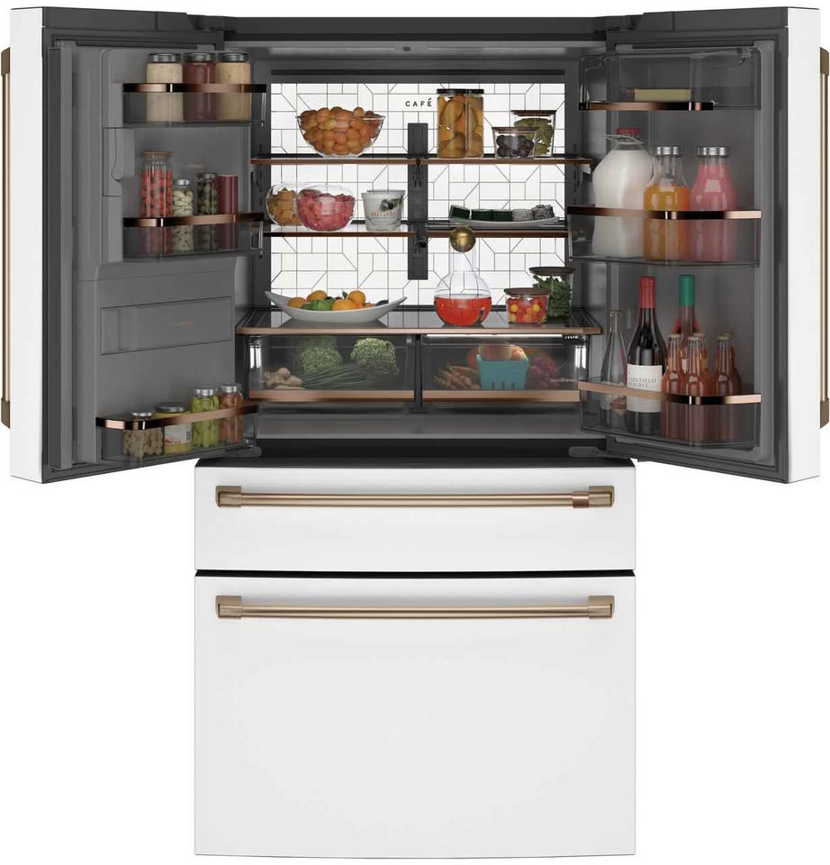 CAFÉ ENERGY STAR 22.3 Cu. Ft. Smart Counter-Depth 4-Door French-Door Refrigerator - Image 2