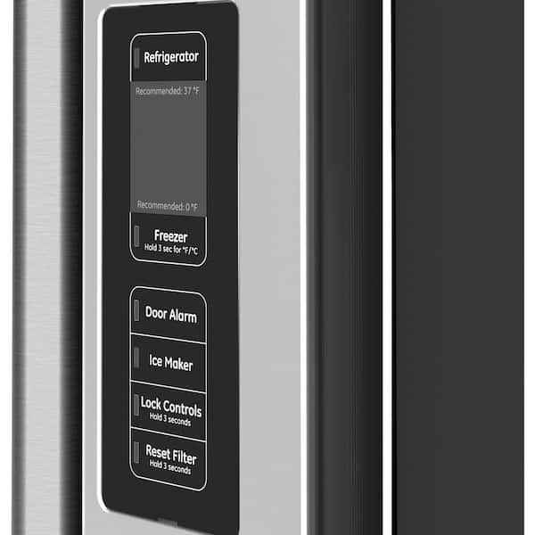 CAFE 23.1cu. ft. Smart French Door Refrigerator with Internal Water Dispenser in Stainless Steel, CD - Image 4