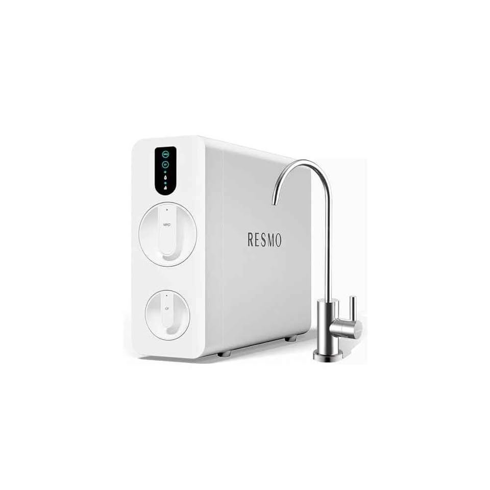 RESMO Reverse Osmosis System,Tankless Reverse Osmosis Water Filter, 8 Stage RO Water Filtration Syst