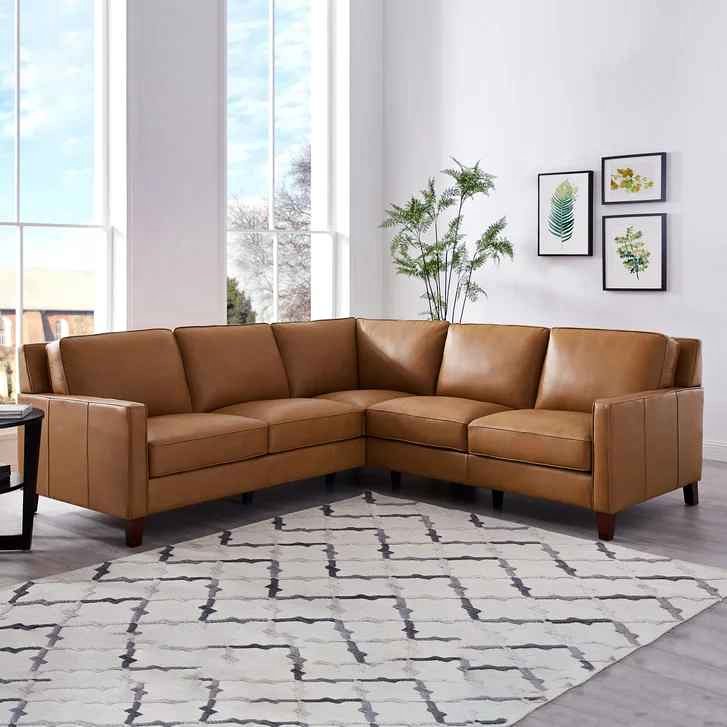 West Park Leather Sectional ( Retails $3700.00 )
